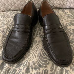 Moreschi mens Bonn Lambskin Loafers 9.5 brown